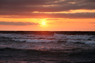 Sunset sea