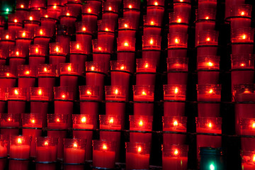 Rows of red candles - 23144045