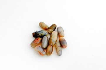 Grup of semi-precious stone beads