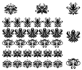 Flower patterns and borders