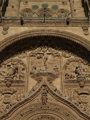 Detalle del pórtico de la Catedral Nueva de Salamanca