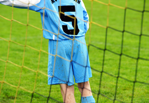 Fu&szlig;ball Spieler am Tor - Soccer
