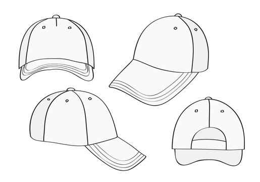 Blank Cap (different points of view) With Space For Your Design