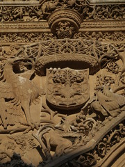 Detalle del pórtico de la Catedral Nueva de Salamanca