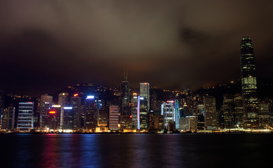 Fototapeta na wymiar Hong Kong view at night