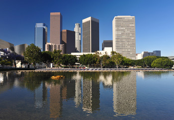 Naklejka premium Los Angeles city skyline