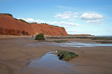 Exmouth cliffs and beach
