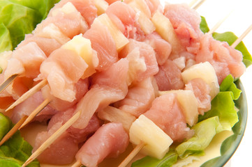 Chicken Hawaii pins for BBQ