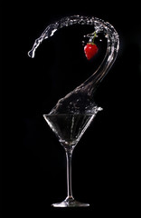 Martini strawberry splash
