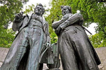 Obraz premium Johann Strauss & Joseph Lanner Denkmal, Wien