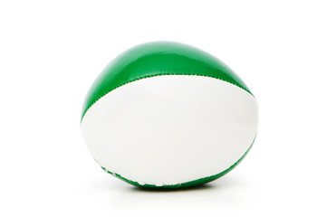 Green stress balls isolated on the white