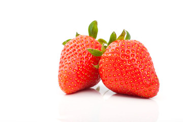 A red strawberry