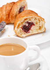 coffee and croissant