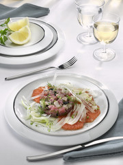 tarte de poissons au pamplemousse