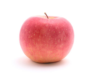 single apple isolated on white.