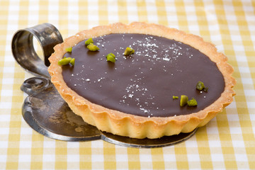 Einzelnes Nougattörtchen