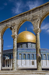 mosk with the copper roof in jerusalem, israel
