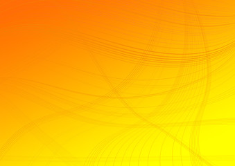 lineas curvas en fondo degradado anaranjado