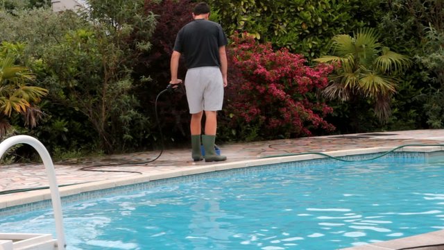 nettoyage au jet pression de la terrasse