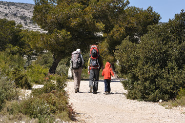 Obraz premium promenade en famille 1