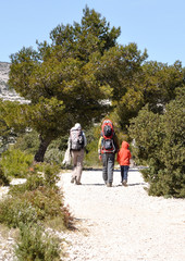 Obraz premium promenade en famille