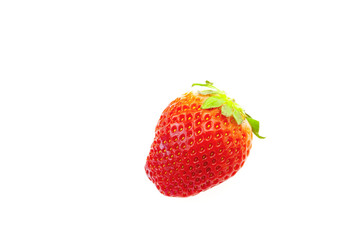 strawberries isolated on white
