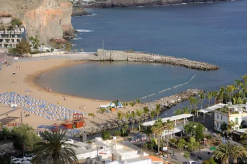 Schilderijen op glas Beach in Puerto de Mogan, Grand Canary Island, Spain © philipus