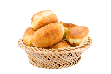 Fried pies in a wicker backet