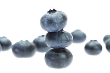 Bilberry isolated on white