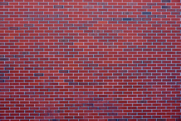 A new red brick wall