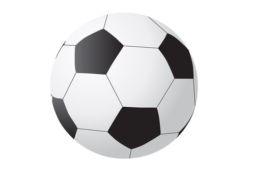 Realistic illustration of soccer ball