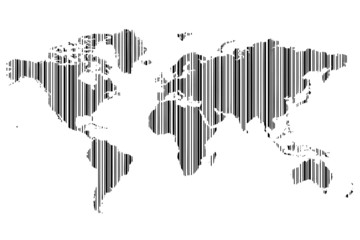 World map barcode_2
