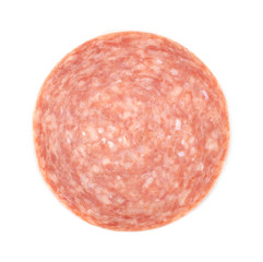 Single slice of genoa salami