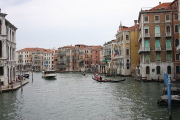 Fototapeta na wymiar Wenecja, Canal Grande od mostu Rialto