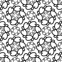 Fototapeta premium Seamless ornament swirl pattern