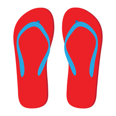 Red flip-flops