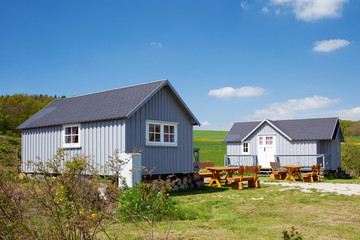 holzhäuser auf campingplatz