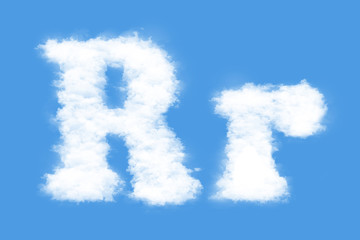 Clouds in shape of the letter - 23179619
