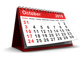 october 2010 calendar