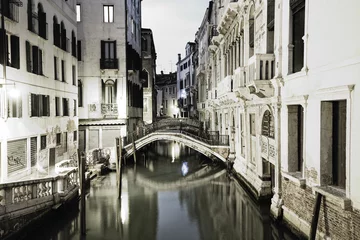 Crédence en verre imprimé Venise Venise la nuit