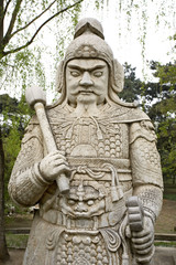 chine,beijing : voie des esprits, tombeau des ming