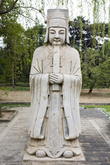 chine,beijing : voie des esprits, tombeau des ming