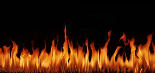 Panorama des flammes