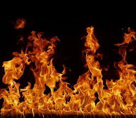 Foto op Canvas Vuur, vlam achtergrond © Cmon