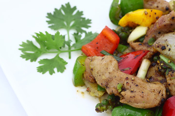 Thai beef salad spicy dish