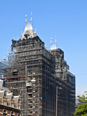 Fototapeta premium Resetoring and Old Building in Amsterdam