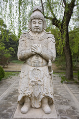 chine,beijing : voie des esprits, tombeau des ming