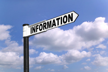 Obraz premium Information signpost