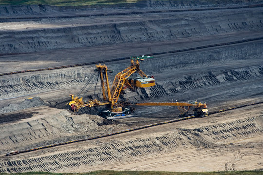 Landscape with extractive industry