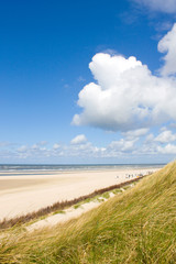 Idyllischer Tag an der Nordsee im Sommer